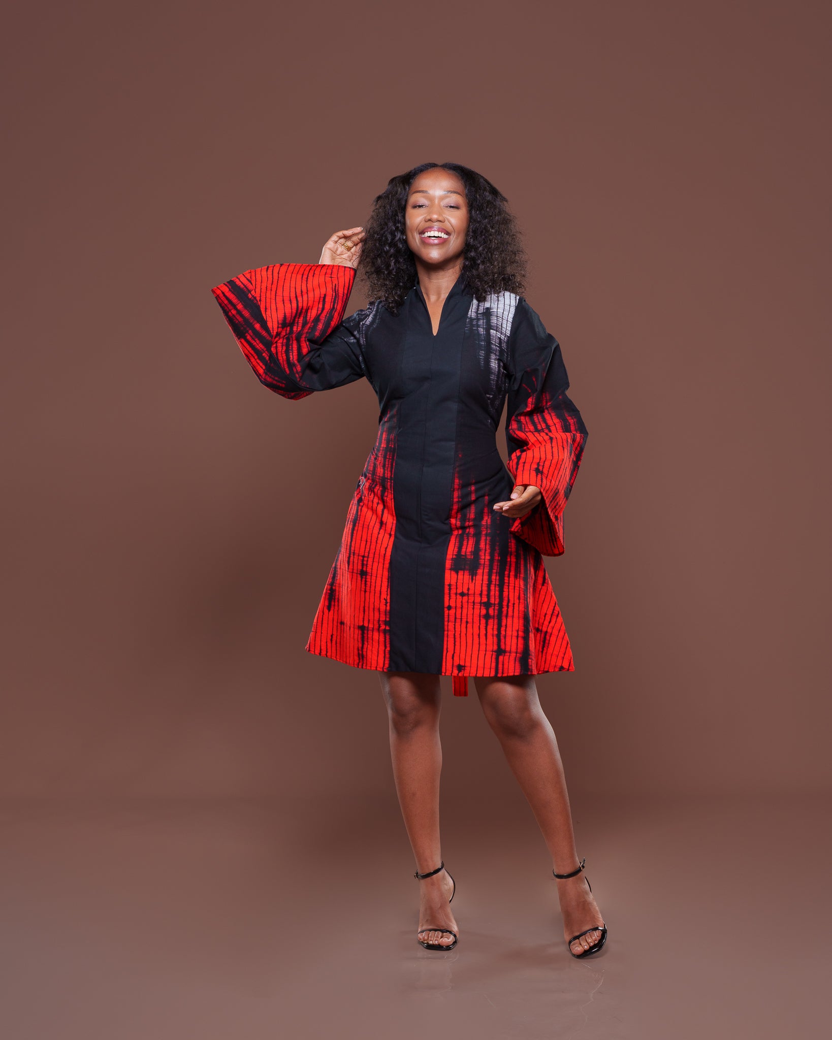Vouge Ankara Mini Dress
